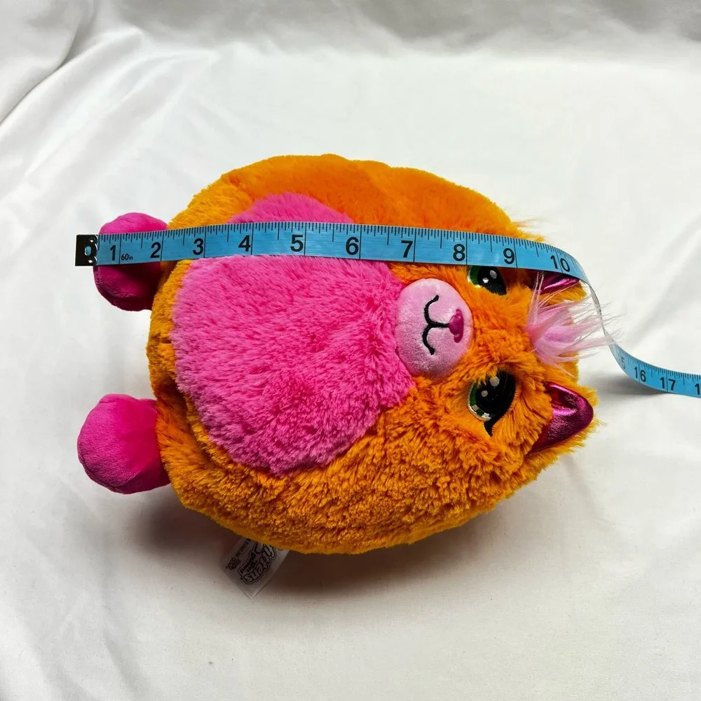Basic Fun 2022 Misfittens Get Meowt Orange Pink Plush Series 2 Stuffed Animal